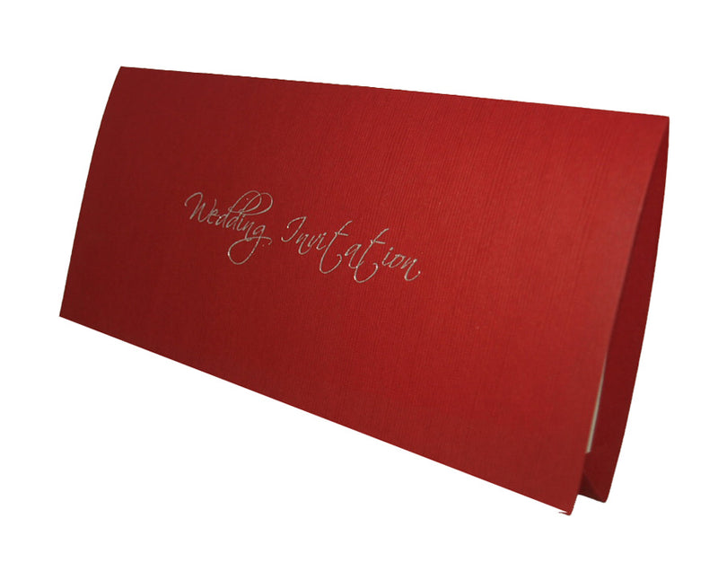 ABC 330 WI Red Wedding Invitation