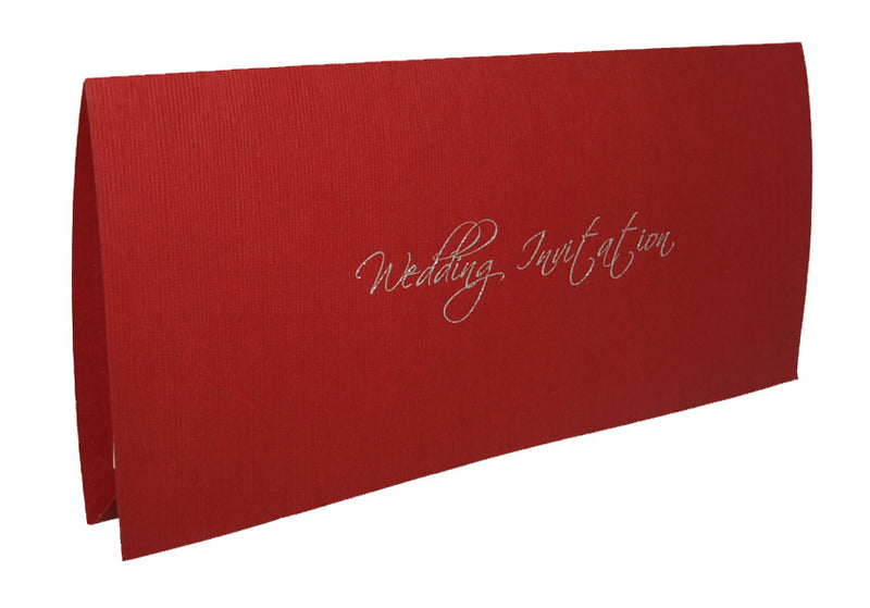 ABC 330 WI Red Wedding Invitation