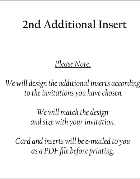 2nd Additional Insert