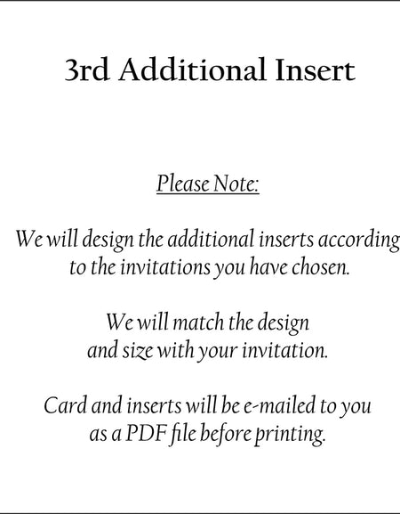 3rd Additional Insert