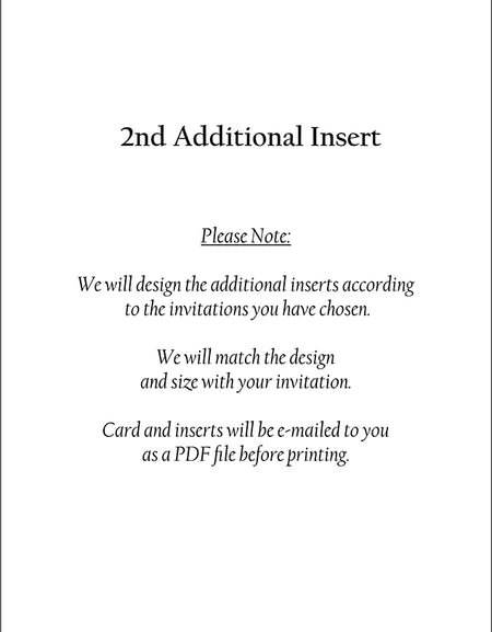 A5 2nd Additional Insert