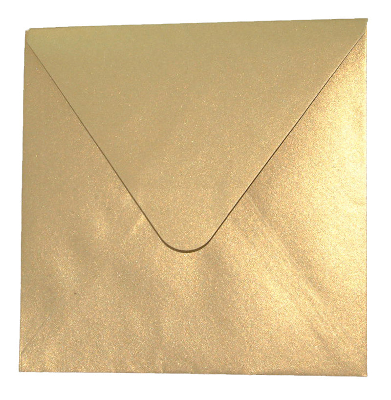 E28 Square Antique Golden (PM40-14) wedding invitations Envelope