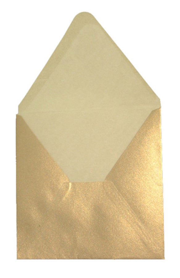 E28 Square Antique Golden (PM40-14) wedding invitations Envelope
