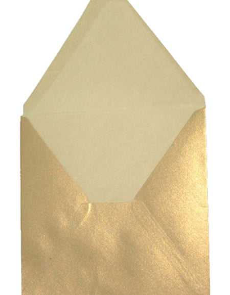 E28 Square Antique Golden (PM40-14) wedding invitations Envelope