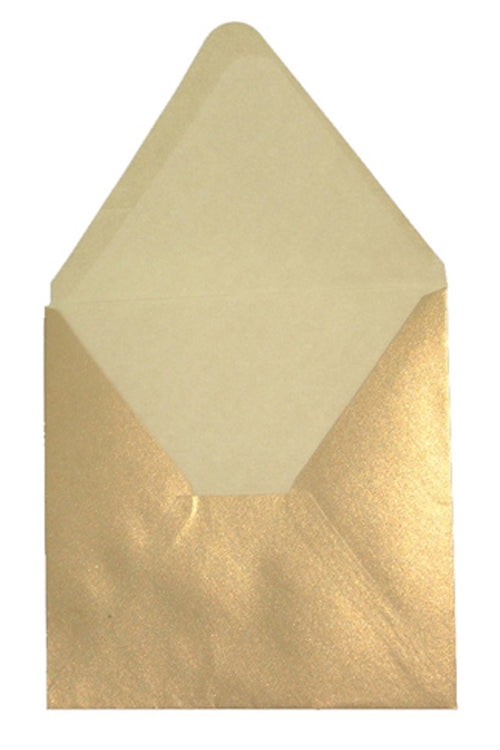 Load image into Gallery viewer, E28 Square Antique Golden (PM40-14) wedding invitations Envelope
