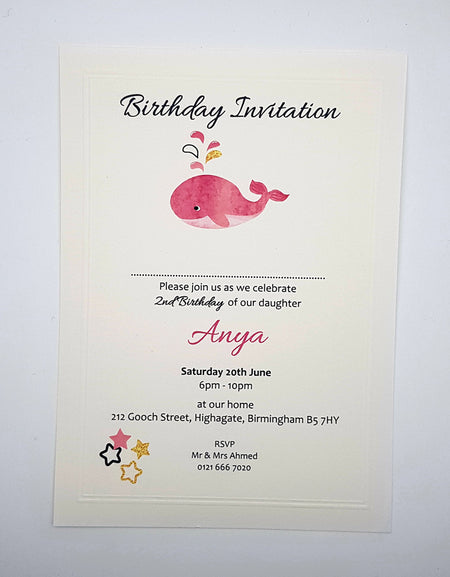 Panache 0028 FSH Birthday Invitation