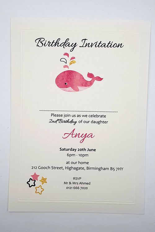 Load image into Gallery viewer, Panache 0028 FSH Birthday Invitation
