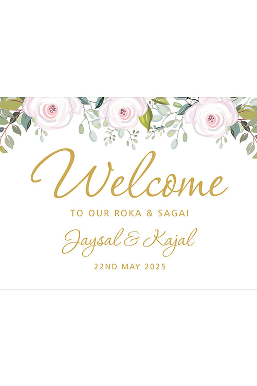 Load image into Gallery viewer, Baby Pink Rose – A1 Mounted Welcome Poster
