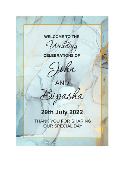 Blue Marble  – A1 Mounted Welcome Poster