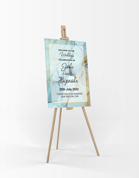 Blue Marble  – A1 Mounted Welcome Poster