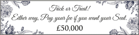 Black & White Floral – Card Banner