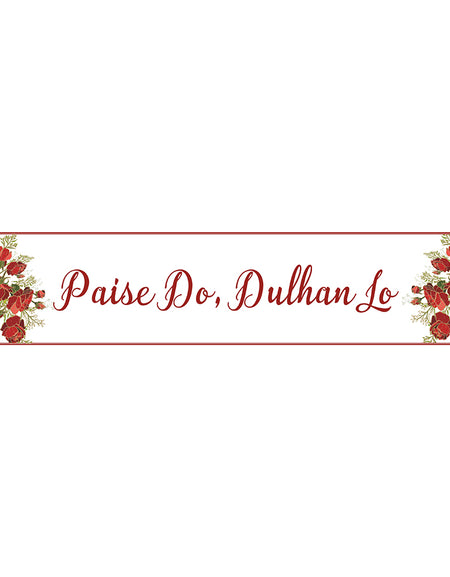 wedding welcome banner or 30th wedding anniversary banners or for bridal shower banner can also be used
Bride & Groom Wedding Banner