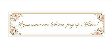 Pink and Green Floral  – Card Banner