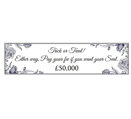 Black & White Floral – Card Banner