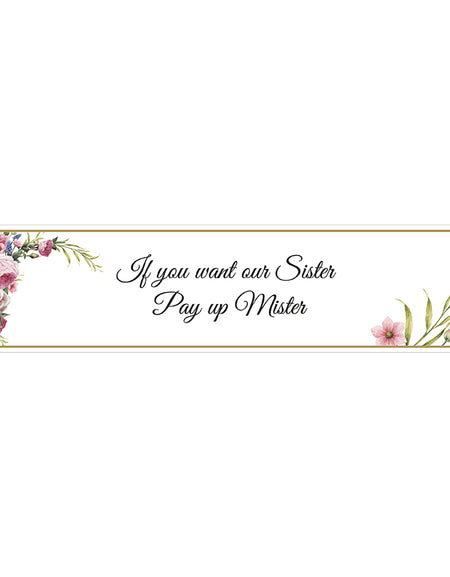 Pakistani Dulha Dulhan wedding Banner for Groom Entry