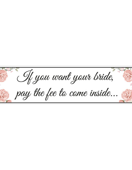 Bride & Groom Banners for weddings, marriages who are getting married banner