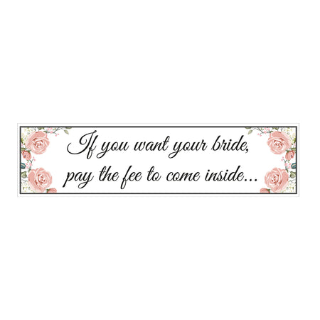 Bride & Groom Banners for weddings, marriages who are getting married banner