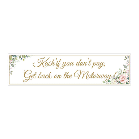 Peach & Green Floral  – Card Banner