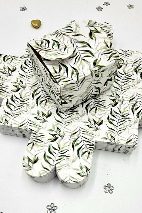 Load image into Gallery viewer, Green Leaf BTC 402 Printed Butterfly Favour Box
