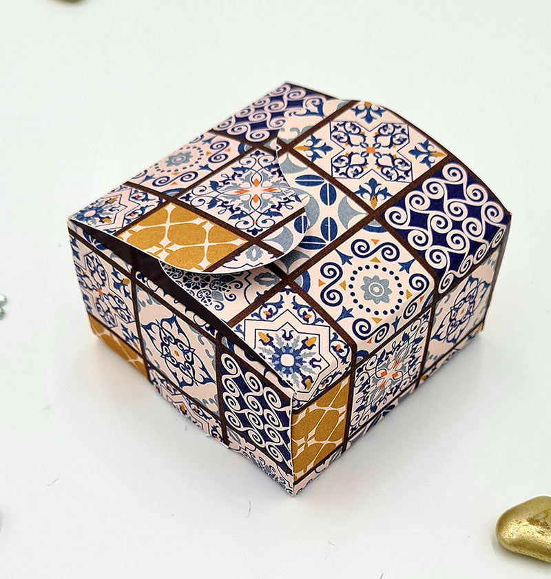 Moroccan Print BTC 403 Printed Butterfly Favour Box
