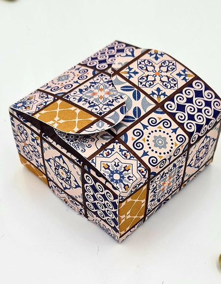 Moroccan Print BTC 403 Printed Butterfly Favour Box