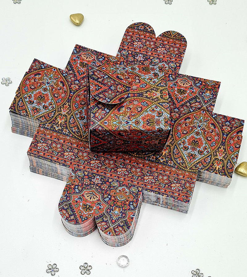 Damask Pattern BTC 404 Printed Butterfly Favour Box