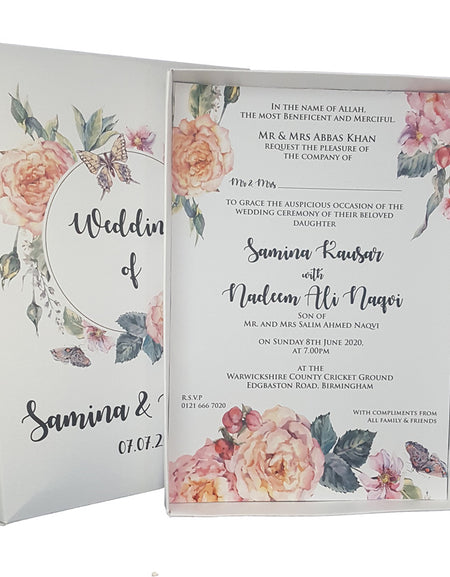 ABC 861 Muslim Personalised Box Invitation