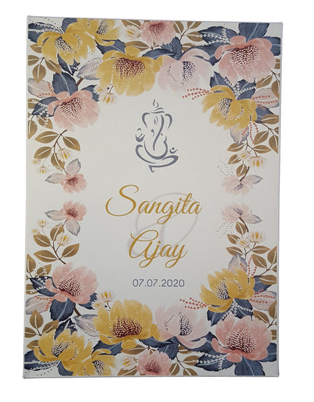 ABC 862 Hindu Personalised Box Invitation