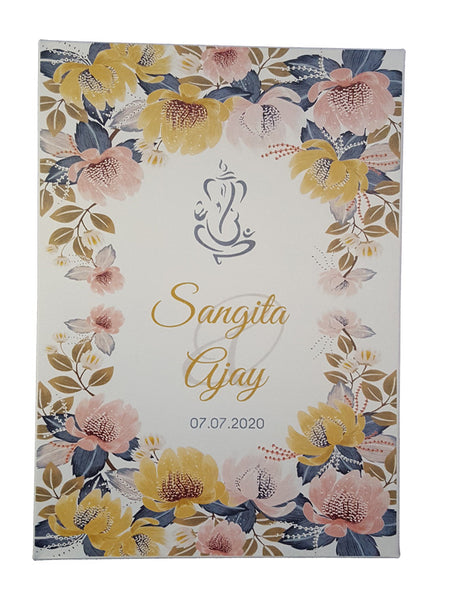 ABC 862 Hindu Personalised Box Invitation