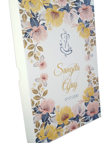 ABC 862 Hindu Personalised Box Invitation