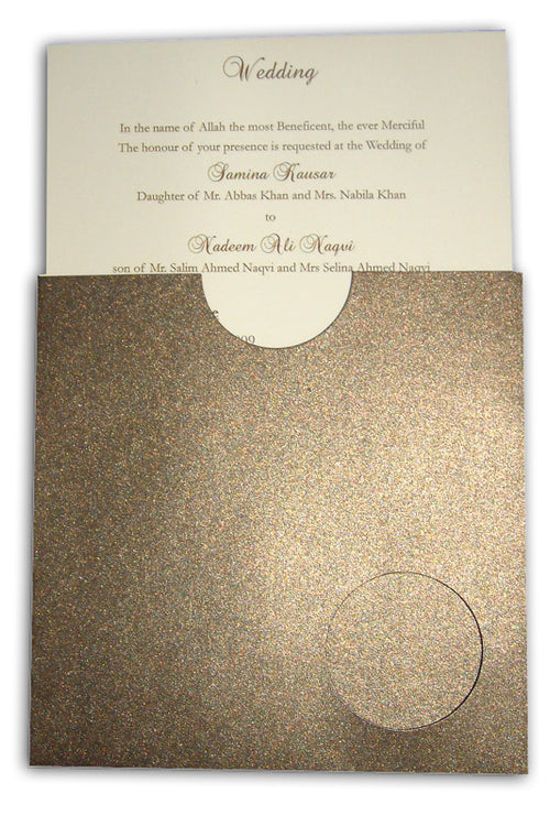 Load image into Gallery viewer, ABC 407 Chocolate brown wallet invitations
