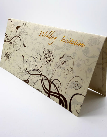 Fascinating Flourish Artistic Wedding Invitation CHSP 02W