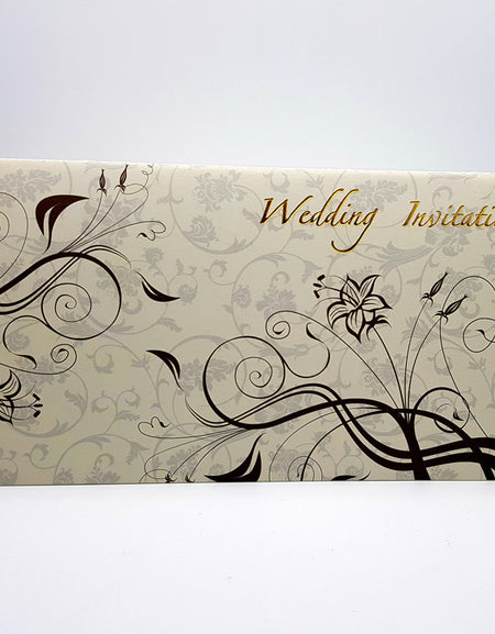 Fascinating Flourish Artistic Wedding Invitation CHSP 02W