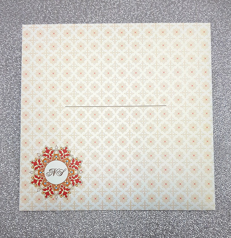 Personalised Indian wedding cards Invitation with matching envelope CLS 112