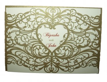 Load image into Gallery viewer, CW 5108 Laser Cut Pocket Invitation
