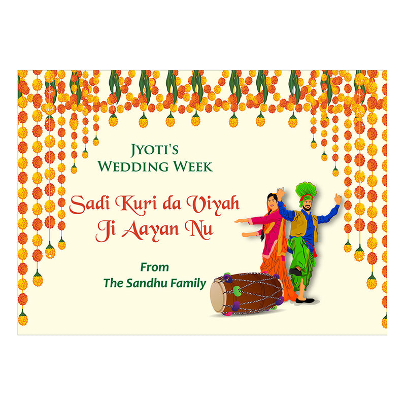Dholki Night 103 – A1 Mounted Welcome Poster