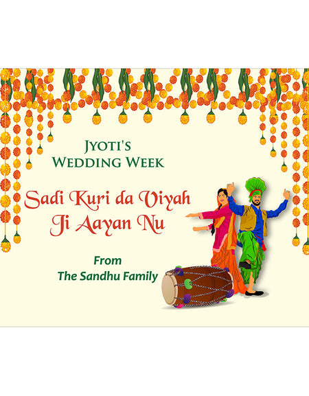 Dholki Night 103 – A1 Mounted Welcome Poster