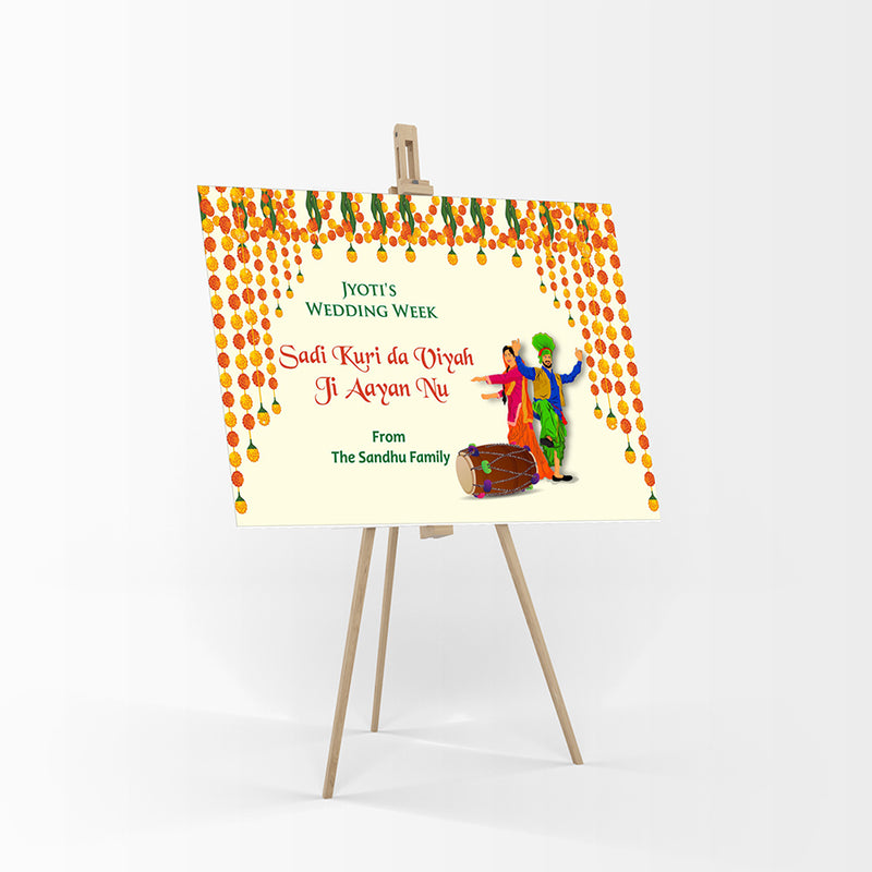 Dholki Night 103 – A1 Mounted Welcome Poster