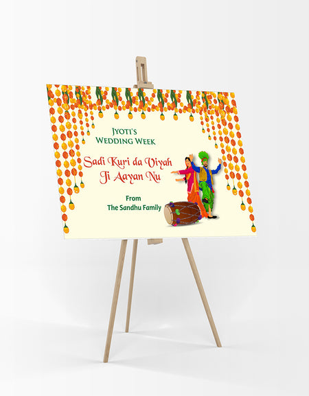 Dholki Night 103 – A1 Mounted Welcome Poster