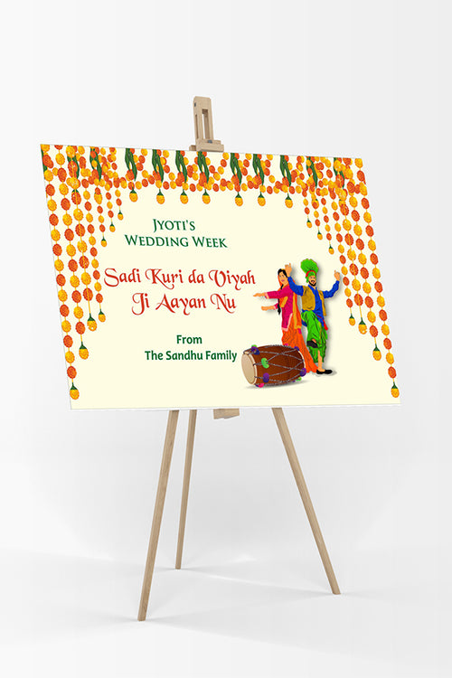 Load image into Gallery viewer, Dholki Night 103 – A1 Mounted Welcome Poster
