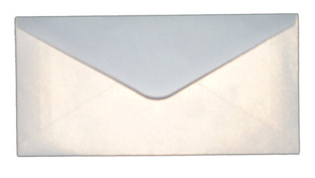 DL Ice White (PM40-17) 110mm x 220mm metallic cardstock Envelope