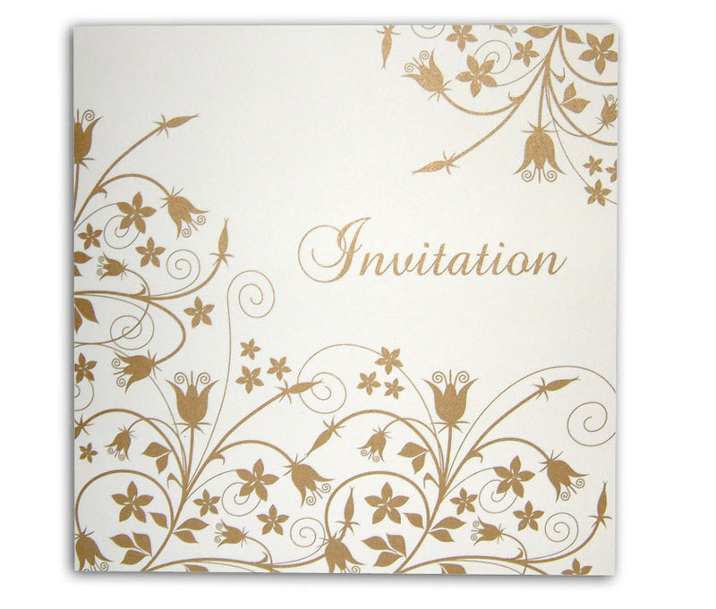 GFL 311 Endearing Elegance White Party Invitations
