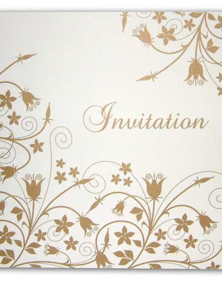 GFL 311 Endearing Elegance White Party Invitations