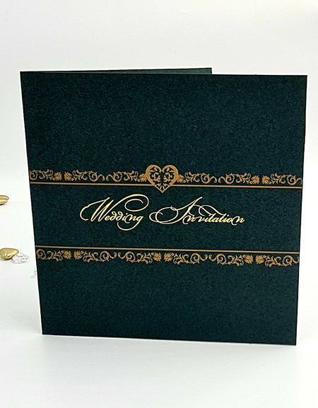 GGW 1515 Green Wedding Invitation