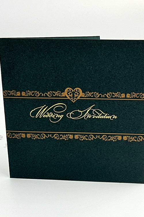Load image into Gallery viewer, GGW 1515 Green Wedding Invitation
