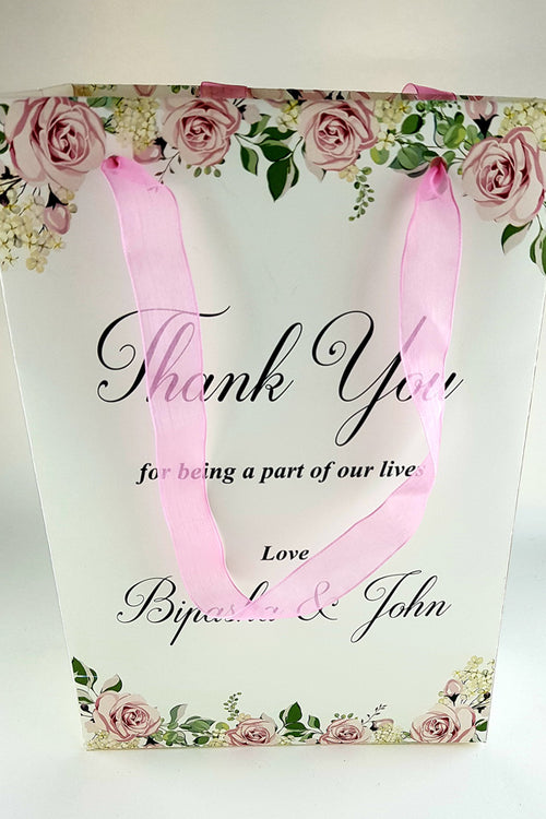 Load image into Gallery viewer, Personalised Floral Gift Bag 102
