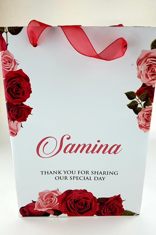 Load image into Gallery viewer, Personalised Floral Gift Bag 103
