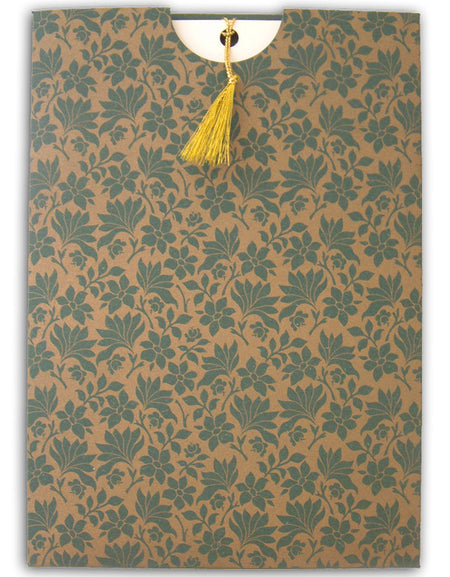 ABC 432 Forest Green Gold jacket invitation