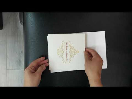 SC 2004 Vintage Royal Frame White Pocket Invitation