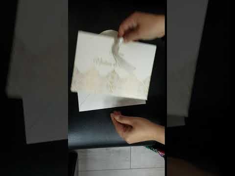 Golden Damask Pocket Invitation ABC 895